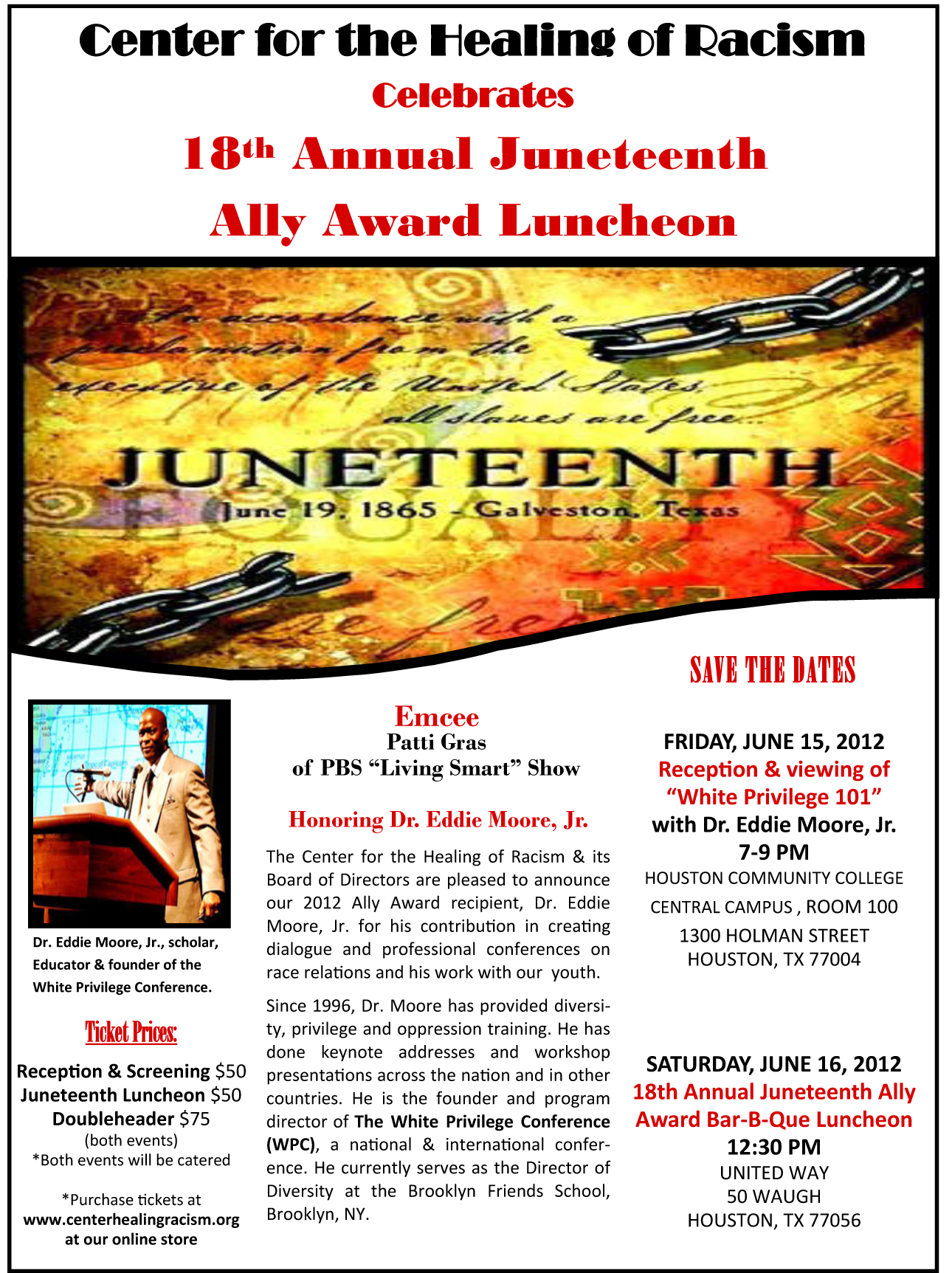 18th Annual Juneteenth Flier