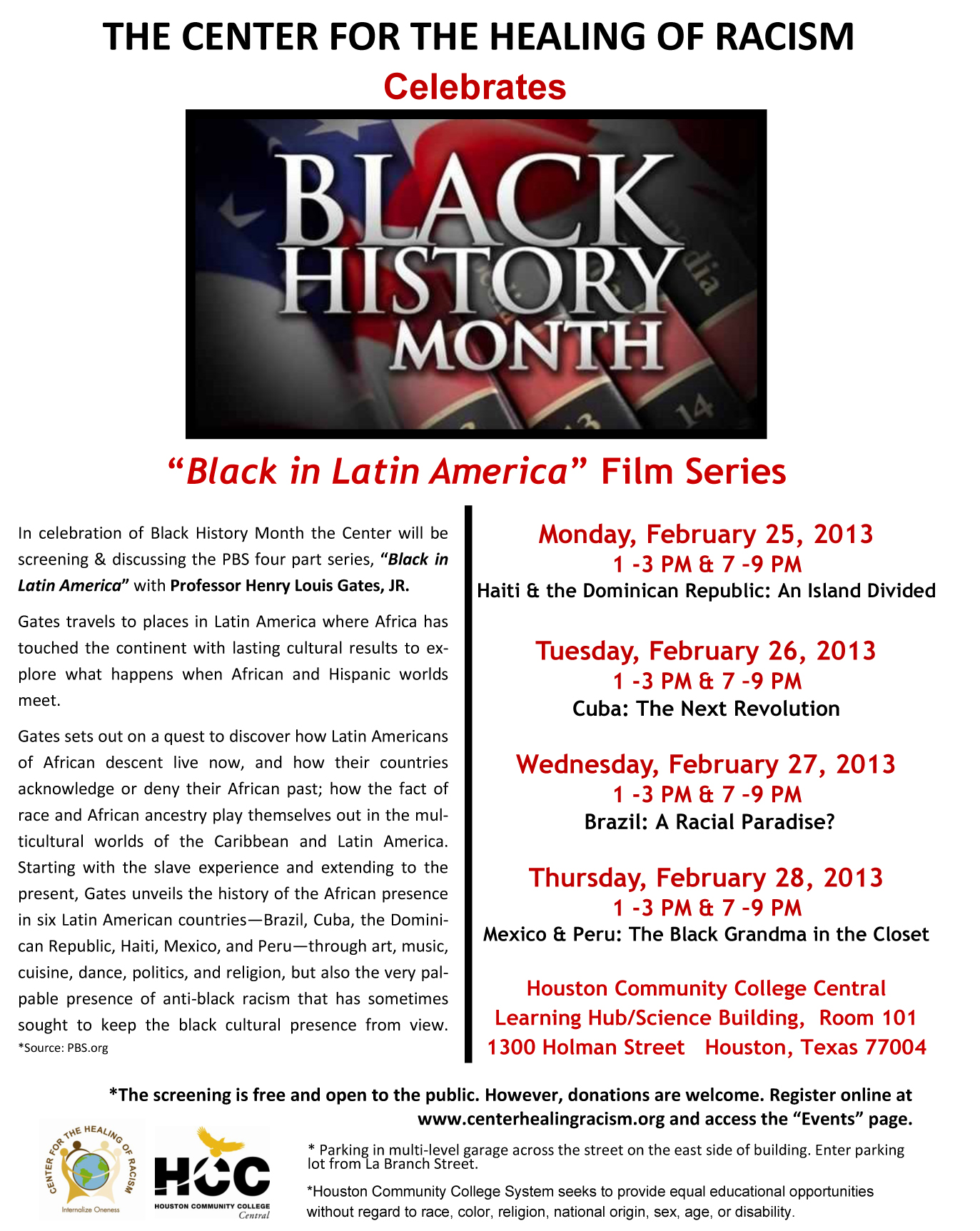 Black History Month “Black in Latin America” Film Series