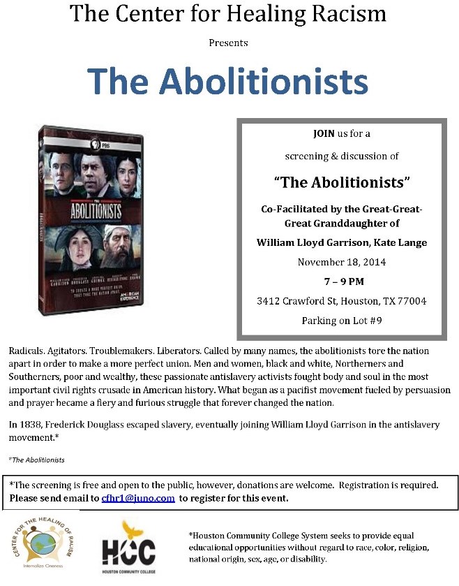 The Abolitionists Nov  2014