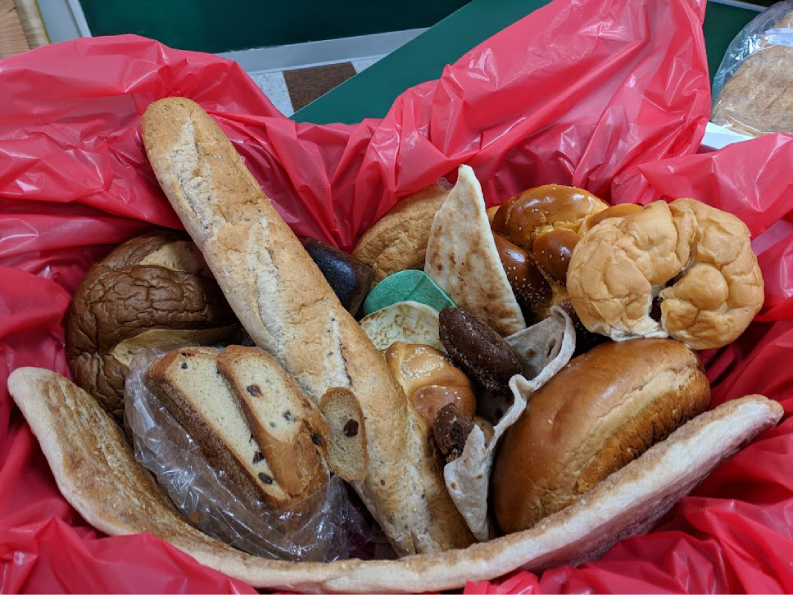 Opening the bread basket